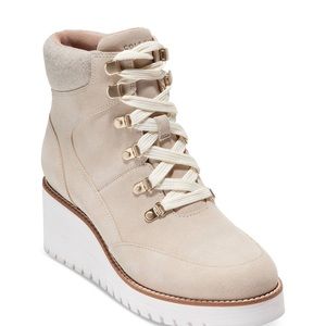 Cole Haan ZeroGrand City boots beige NWT 7